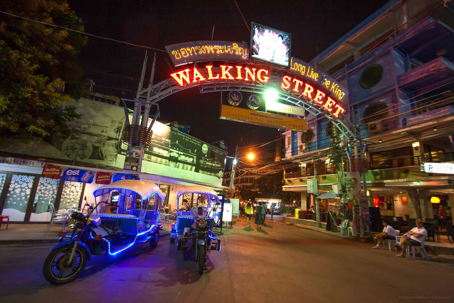 Walking Street Pattaya in Thailand