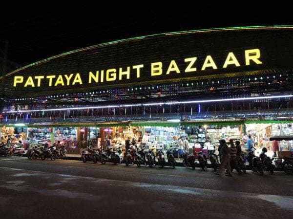Pattaya Night Bazaar in Thailand