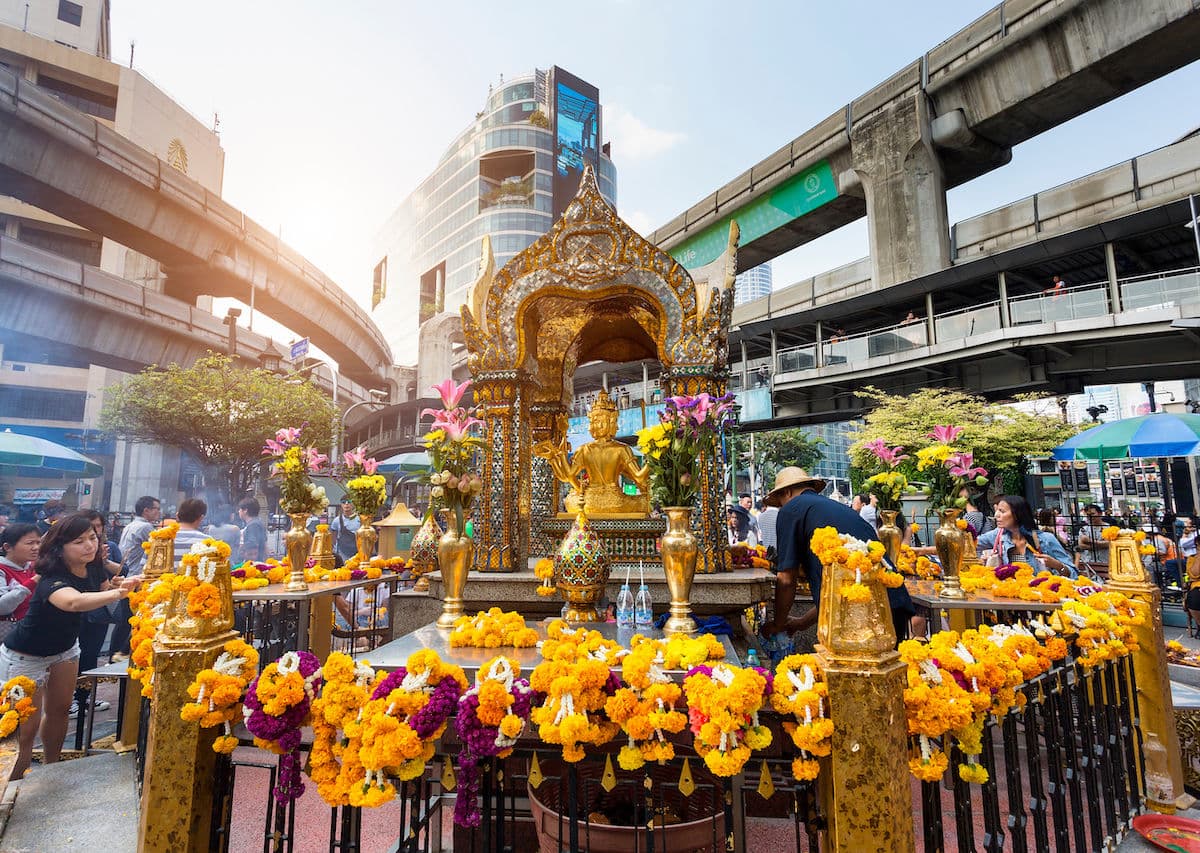 The Erawan Shrine in Thailand