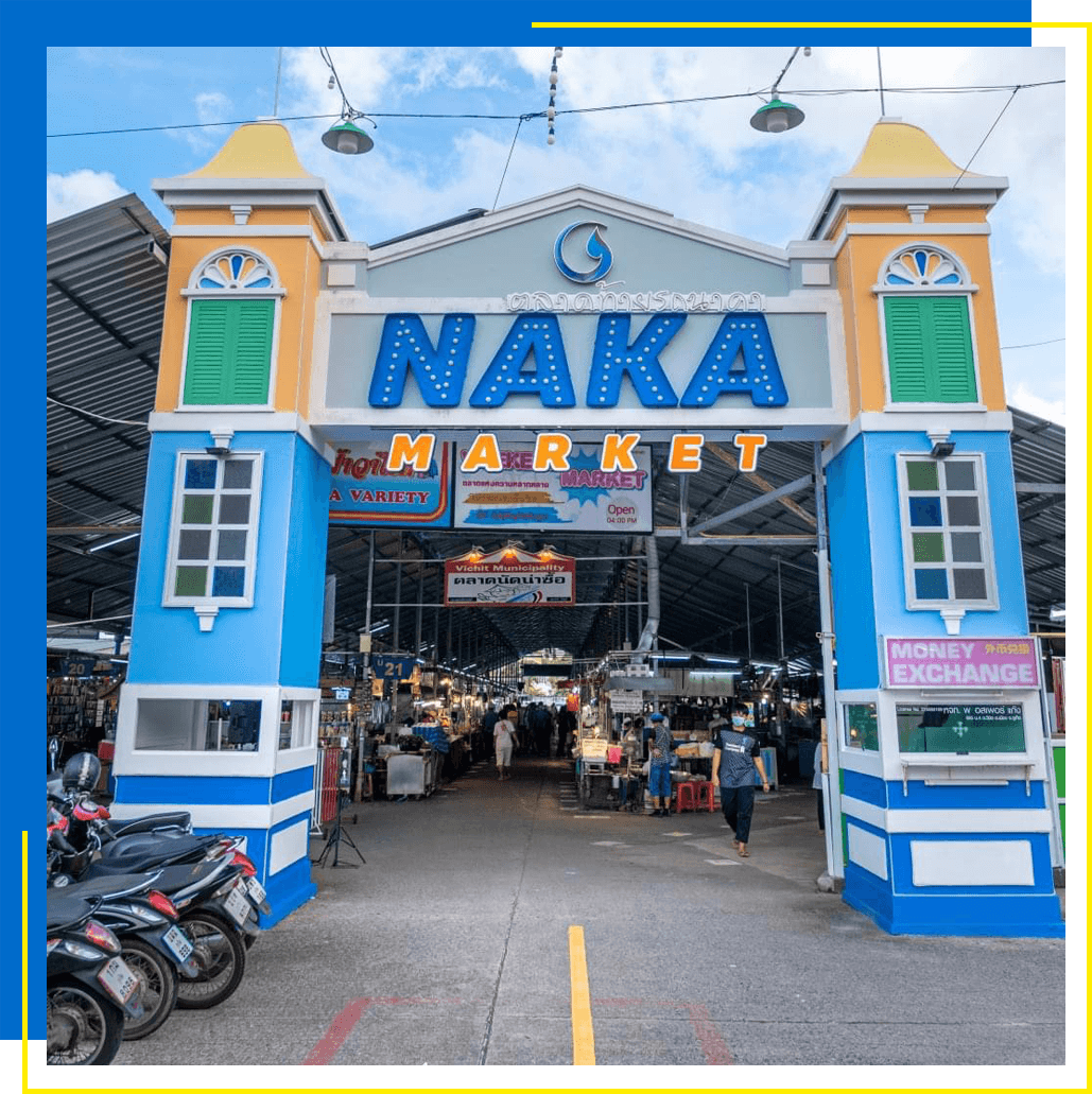 Naka Weekend Market in Thailand