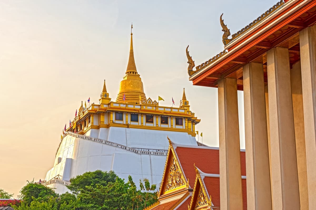 Wat Saket (The Golden Mount Temple) in Thailand