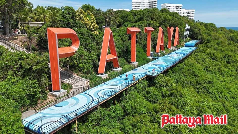 Pattaya City Sign in Thailand